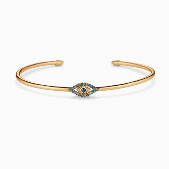 Stella & Dot Protective Evil Eye Pave Cuff Bracelet - Picture 1 of 7